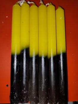VELAS PALITO BICOLORES 500GRS  PCTS COM 15 UNIDADES  - Foto 2