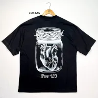 Oversized Preta Full Guarda Teu Coração Prov 4:23