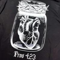 Oversized Preta Full Guarda Teu Coração Prov 4:23 - Foto 2