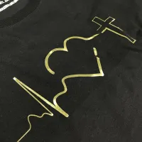 Camiseta Feminina Preta Batimento Coração Dourado - Foto 2