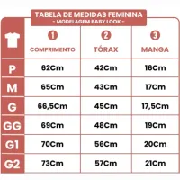 Camiseta Feminina Azul Coroa Coração - Foto 3