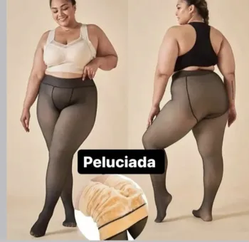 Meia Calça Translúcida Plus 