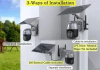 Câmera De Vigilância, Câmera Solar Externa Hd De 4 Mp, 4g, - Foto 3