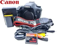 Câmera Canon EOS 7D  18MP Vídeo Full HD - Corpo  - 11.648 clicks - Vendida