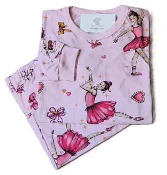 Pijama Infantil Tamanho 12 Feminino Longo com Punho - Foto 2