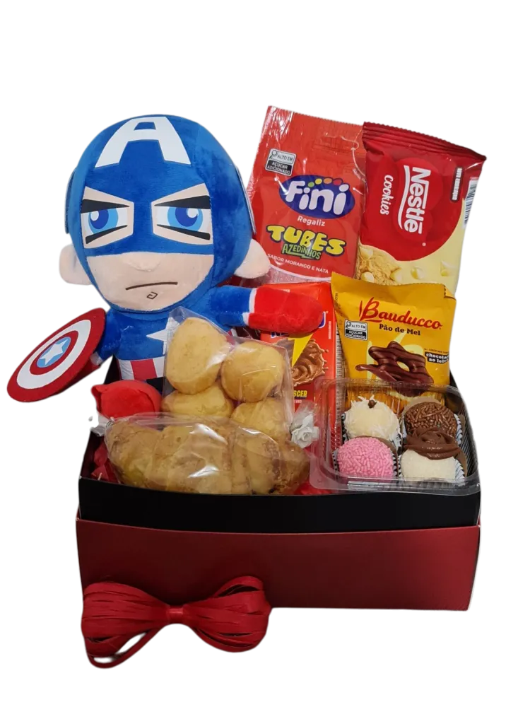 Cesta Doce Capitão América Imagem