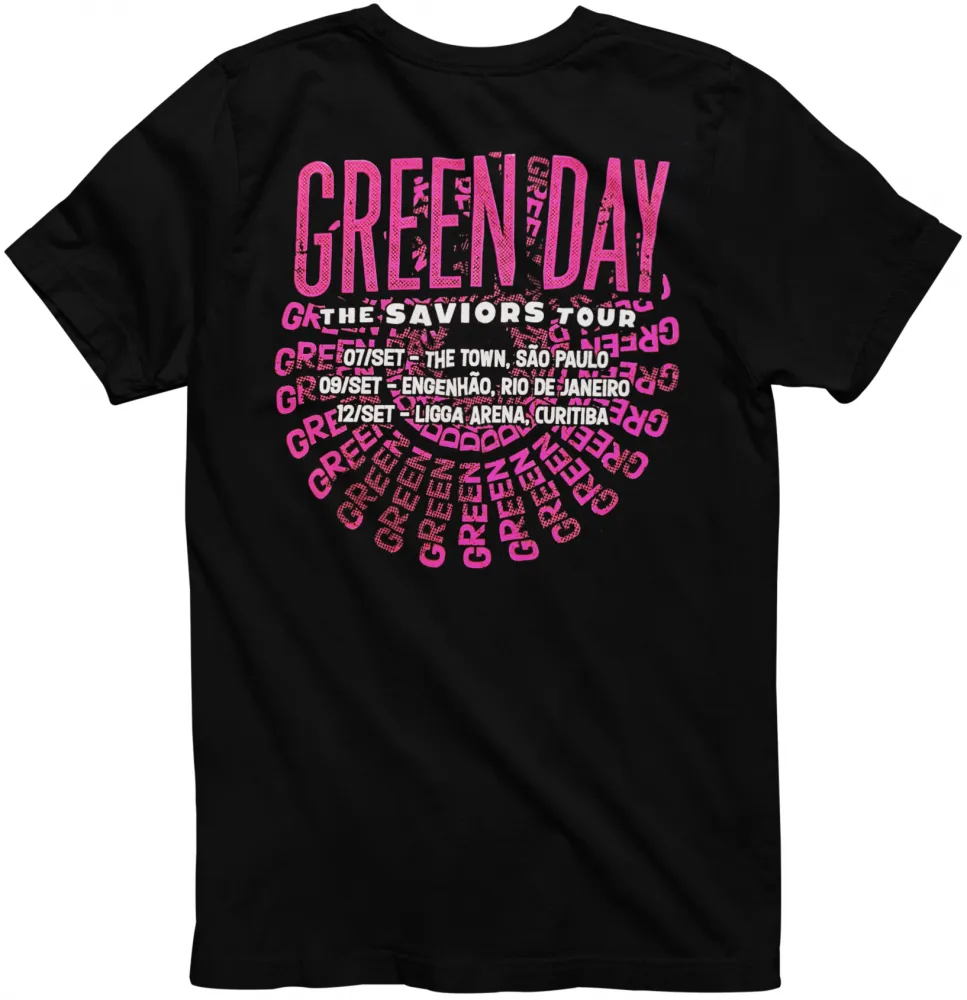 ESCAMBAU VIRTUAL - CAMISETA PLUS SIZE GREEN DAY THE SAVIORS TOUR 2025