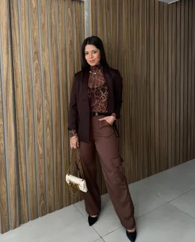 CALÇA CARGO TACTEL - CHOCOLATE 