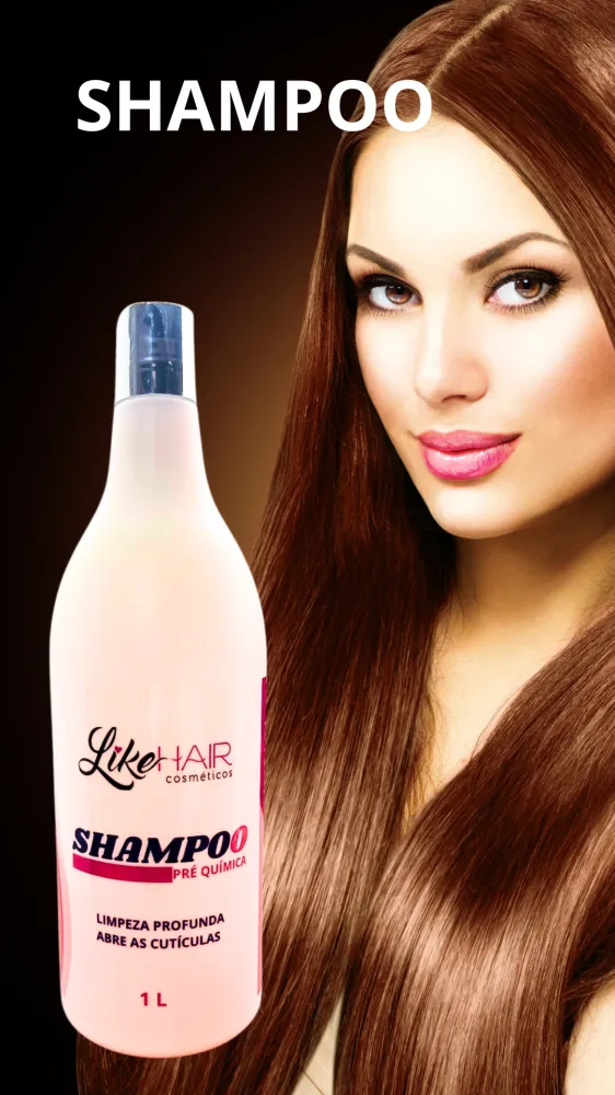 SHAMPOO (ANTI RESIDUOS) PRÉ-QUIMICA 1L LIKE HAIR COSMETICOS Imagem