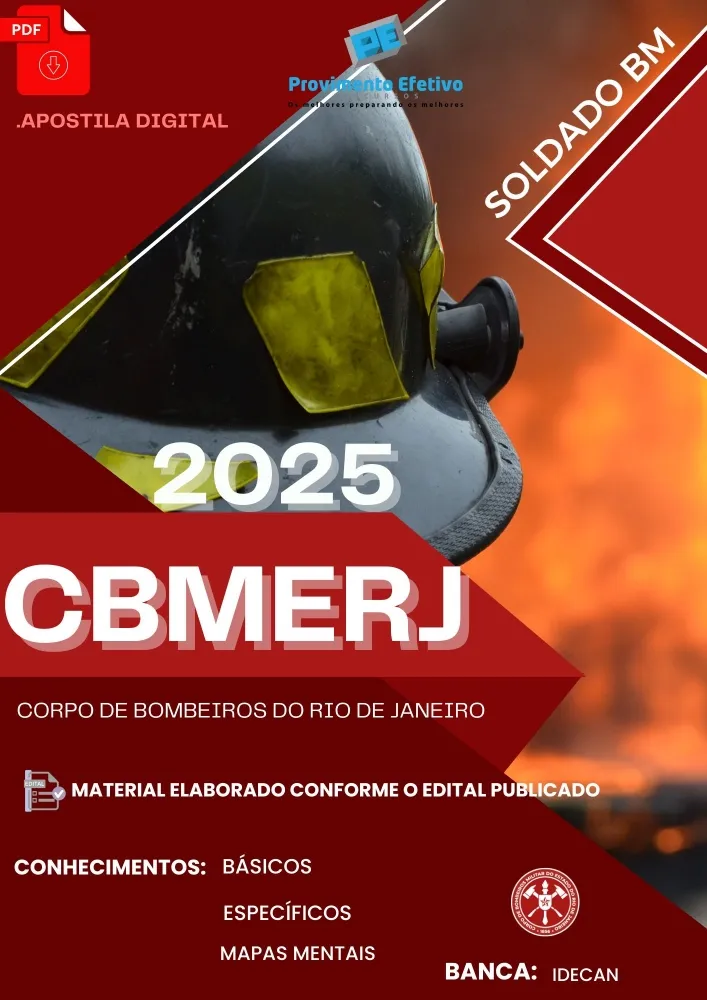 Apostila CBMERJ Soldado BM 2025 Imagem