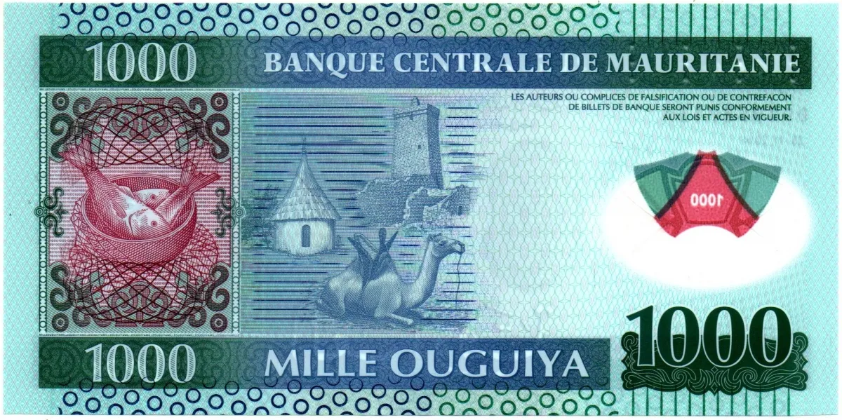 Mauritânia - 1000 Ouguiya - Flor de Estampa (Fe)