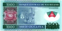 Mauritânia - 1000 Ouguiya - Flor de Estampa (Fe)