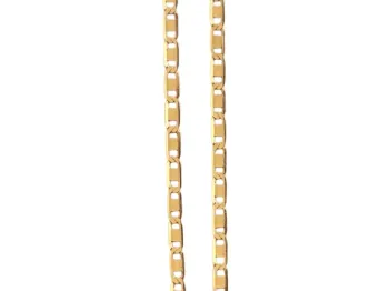 MJA- 17922-60 - Cordão Malha Piastrine Laminada, Em Ouro 18K - Foto 2