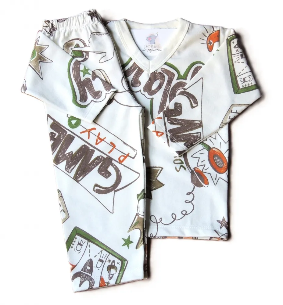  Pijama Flanelado Infantil Tamanho 2 Masculino 