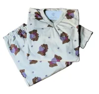 Pijama Flanelado Infantil Tamanho 12 Feminino  - Foto 2