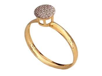 MJA-16909-19 - Anel Chuveiro Feminino. Em Ouro 18K - Foto 2