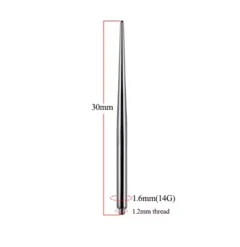 Taper Aço Cirúrgico  para Joia de Rosca Interna 1.6mm ACO01