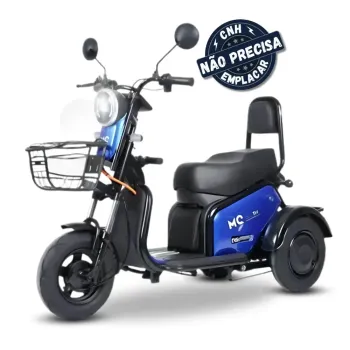 TRICICLO ELÉTRICO JOY TRI 3 LUGARES 600W **AUTOPROPELIDO** LÍTIO