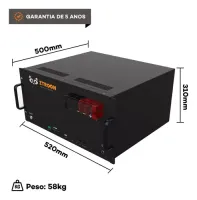 Bateria Solar Lítio 7,2kwh Ztroon 150ah 48v/6000 Ciclos - Foto 3