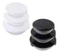 KIT 3PCS POTE REDONDO TAMPA