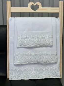 FRALDA  C/ VOIL  perolado,barra lisa