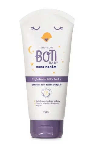 Loção Banho e Pós-Banho Boti Baby Nana Neném 150g