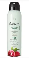 Desodorante Antitranspirante Aerossol Instance Chá Verde E Romã 150ml 