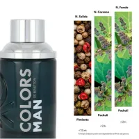 Perfume Colors Man Black Benetton - Masculino - Eau de Toilette–60 ml - Foto 6