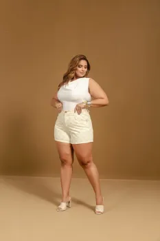 Short Xadrez Plus Size | REF: 2928
