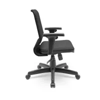 Poltrona Diretor Fluidy Tela Mecanismo Relax Base Giratória com Braços Reguláveis - Foto 3