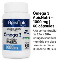 Ômega 3 ApisNutri – 1000 mg | 60 cápsulas