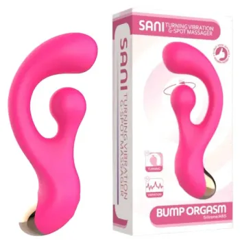 Vibrador Ponto G e Estimulador Clitoriano Rotativo SANI TURNINGG-SPOT - VR-171