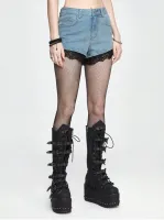 SHORT SPIDER DENIM