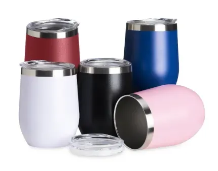 Copo térmico de inox 320ml com tampa de acrílico
