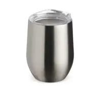 Copo térmico de inox 320ml com tampa de acrílico - Foto 4