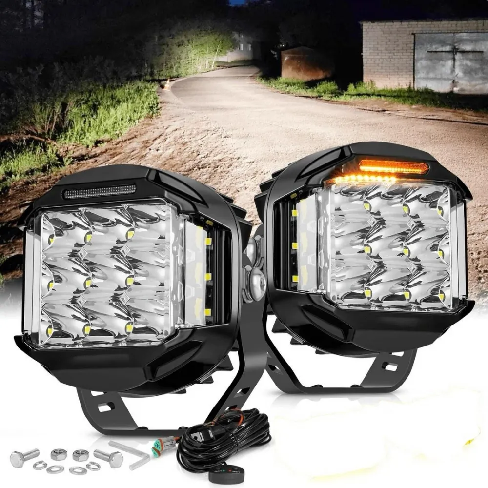 PAR FARÓIS AUXILIARES LED V-MAX SERIES 5