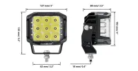 PAR FARÓIS AUXILIARES LED V-MAX SERIES 5