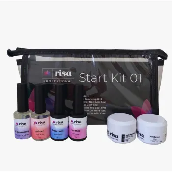 RISA - Kit Start 6 Produtos Para Curso Educador Treino Para Preparo e Construção Unhas Gel e Fibra