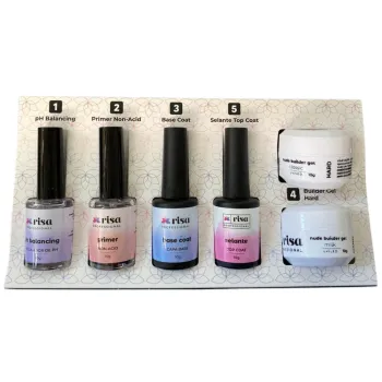 RISA - Kit Start 6 Produtos Para Curso Educador Treino Para Preparo e Construção Unhas Gel e Fibra - Foto 2