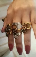 Anel New York pingente corações Tiffany&Co  - Foto 2