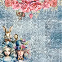 SC-948- Alice 1- Papel para Scrapbook Dupla Face - Foto 2