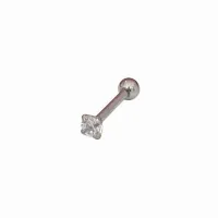 Micro Bell Aço Banho de Diamante  com pedra C04 BNH20