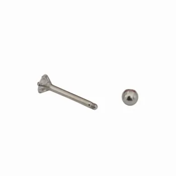 Micro Bell Aço Banho de Diamante  com pedra C04 BNH16 - Foto 2