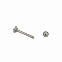 Micro Bell Aço Banho de Diamante  com pedra C04 BNH20 - Foto 2
