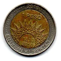 Argentina - 2010 - 1 Peso - Comemorativa - Bicentennial 