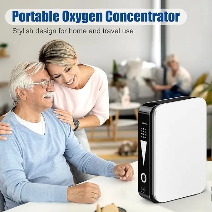 Mini Concentrador de Oxigênio KJ-8000 com Fluxo Contínuo de 1L/2L-min