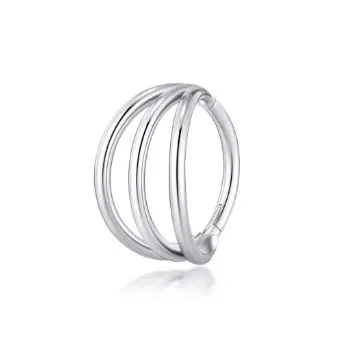 Argola CONCH TRIPLE RING  em TITÂNIO 625
