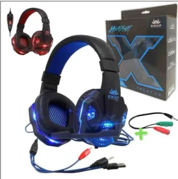 FONE GAMER HEADSET USB E P2 + CABO AD 7.1 KP-397