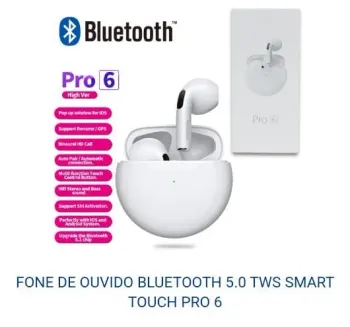 FONE DE OUVIDO BLUETOOTH 5.0 TWS SMART TOUCH PRO 6
