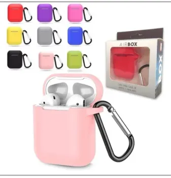 CAPA CASE SILICONE PARA FONE TWS AIRPODS COLORIDA AIRBOX LY83110